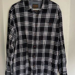 MENS FLANNEL | SIZE XL | BLUE & BLACK